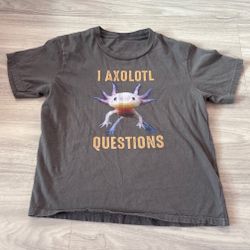 I Axolotl Questions Graphic T-Shirt – Women’s XS / Teen