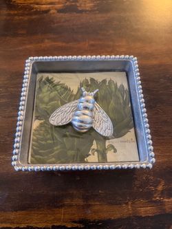 Silver Bee Napkin Holder