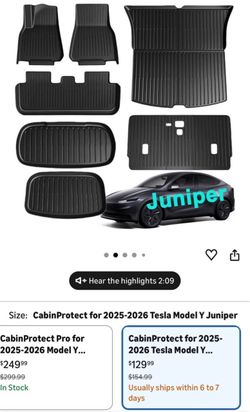 Tesla model Y floor mats