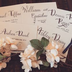 Wedding envelopes addressing