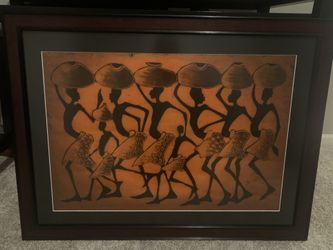 Framed African print 