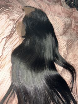 Human Hair Straight Wig 