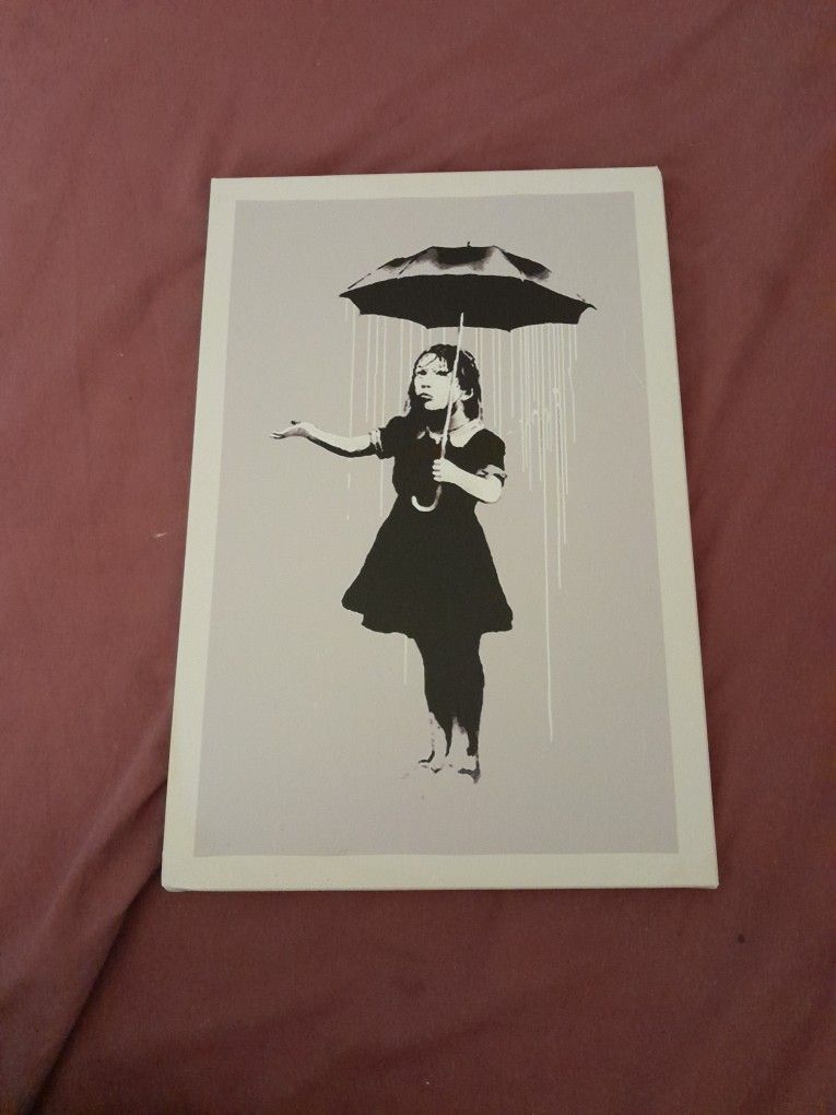 Banksy Print: Nola (or Rain Girl)