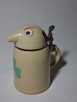 Vintage  Dooley " lidded beer stein