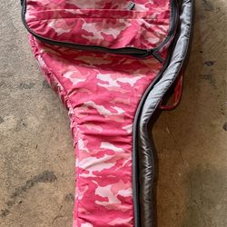 PHITZ PINK CAMOUFLAGE SOFT GUITAR CASE BACKPACK