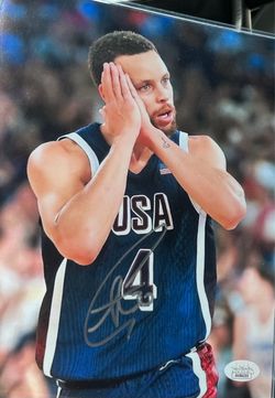 steph curry auto picture