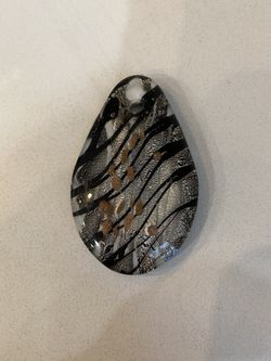 Glass  Pendant (approx. 1.5” x 2”)