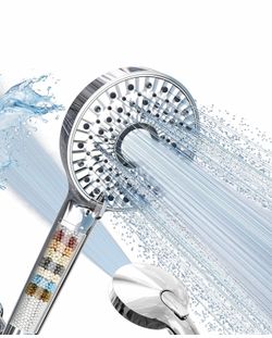 Filtered handheld shower head. New.