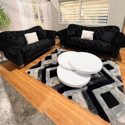 Brand New Velvet Sofa And Loveseat Set..Fast Delivery ⚡️🚚
