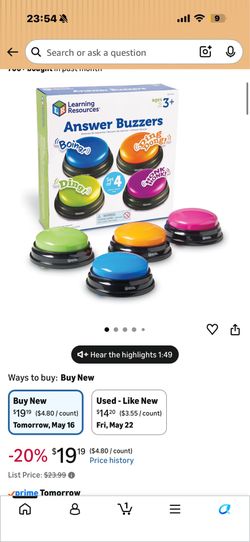Learning Resources Answer Buzzers