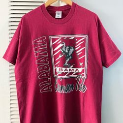 Vintage 90s Alabama ‘Bama Crimson Tide’ University Football T-shirt Size XL