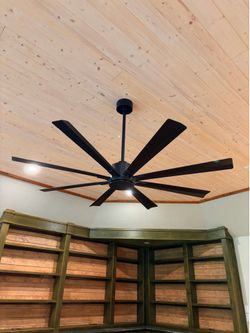 Modern Forms 65” Matte Black Fan w/ remote (We have Five Fans)