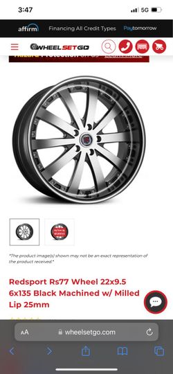 Red sport 22 inch rims. 