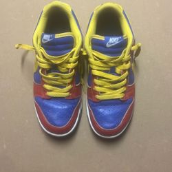 Nike Dunk Blue, Yellow, Red (Barcelona) Size 7 US