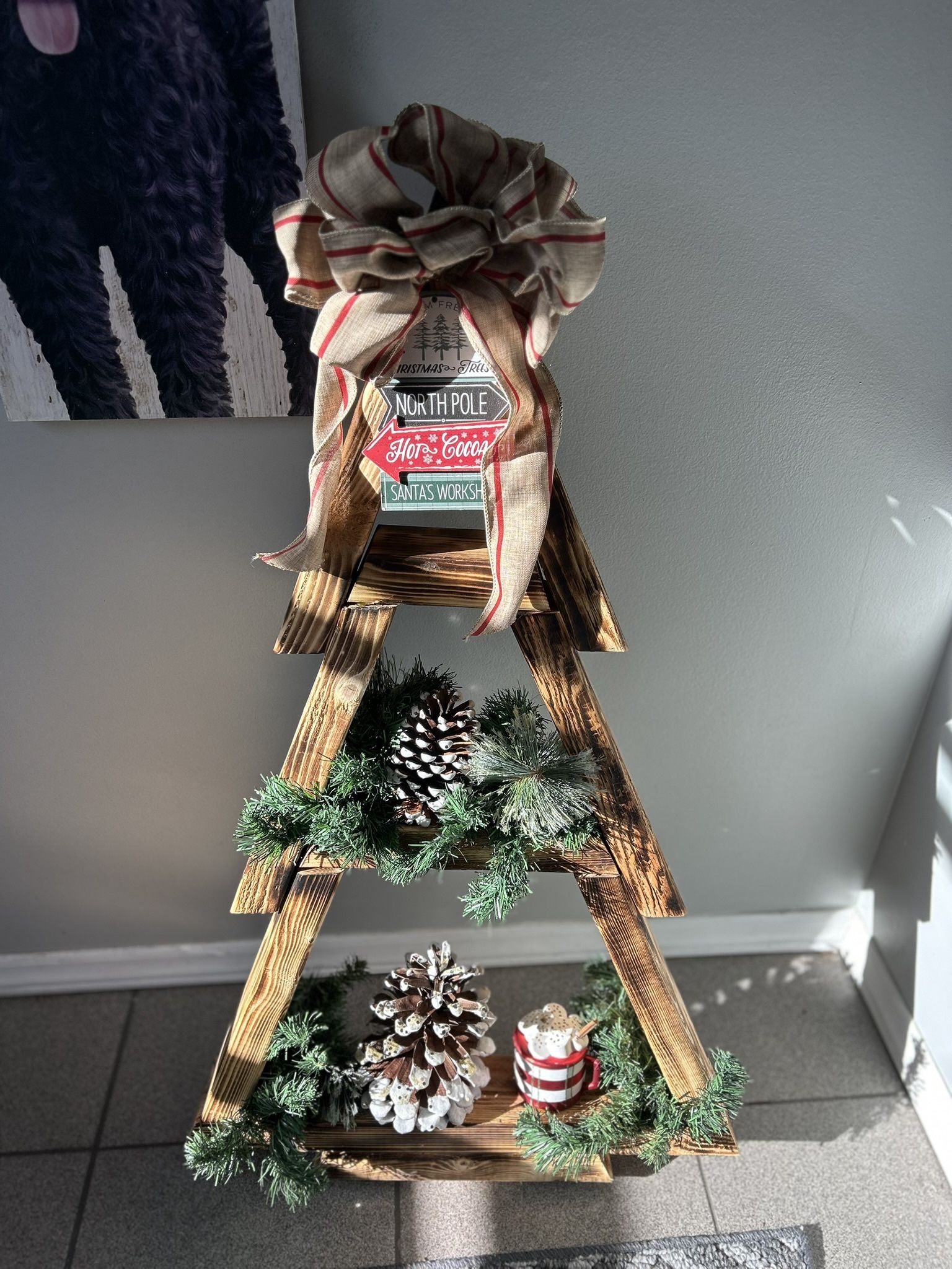 Christmas Tree Beautiful Rustic 3’ Tall Great Gifts $40 Each Or 3 For 100.