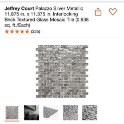 Jefferey Court Palazo Silver Metallic 