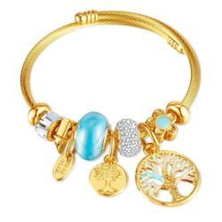 Gold Charm Bracelet 