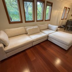 Modular Sectional Sofá With Ottoman
