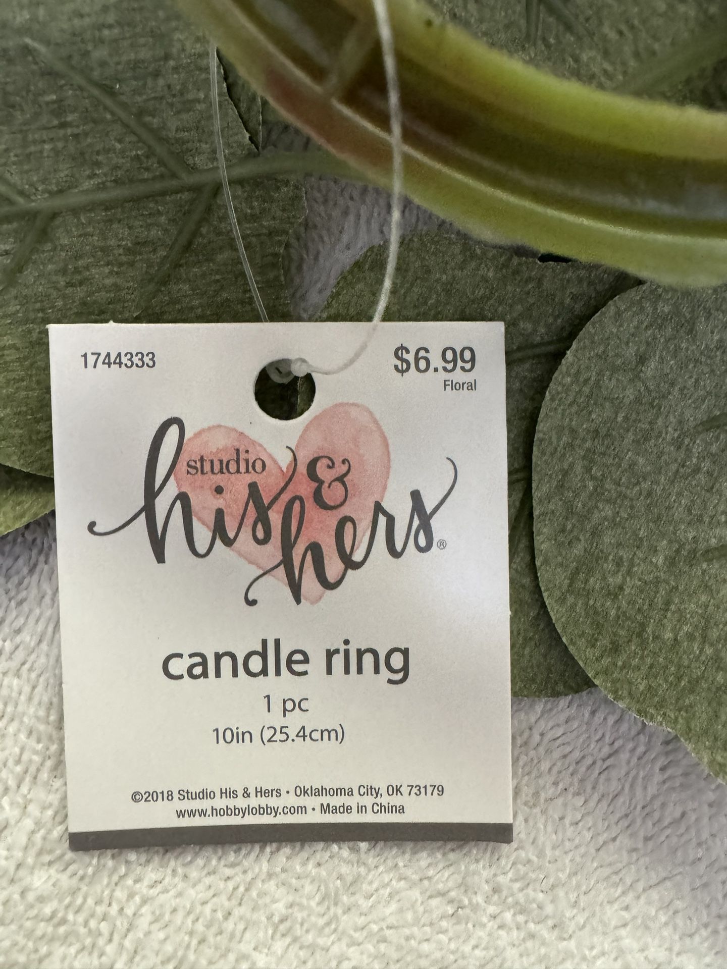 (23) 3 Inch Floral Candle Rings
