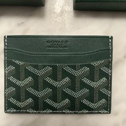 Goyard Saint Sulpice Card Holder Wallet - Green