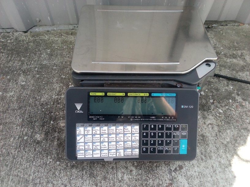 Food Scale/Price+Label Printer Digi-sm120