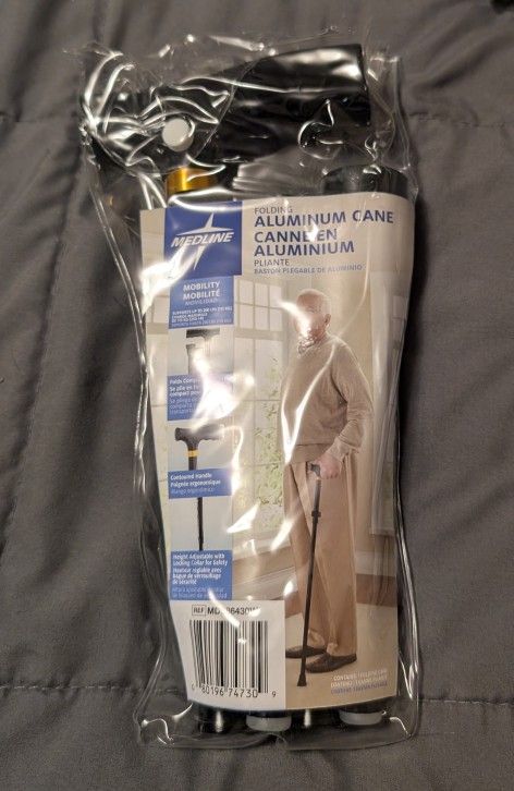 New Black Aluminum Canes