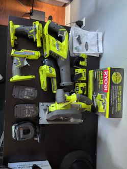 Ryobi 18v Tool Set - Circular, Reciprocating, Jig Saws Batteries Accessories MORE
