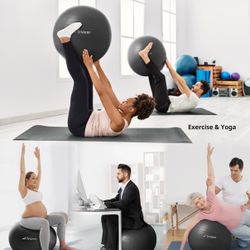  Yoga Ball Exercise Ball for Working Out