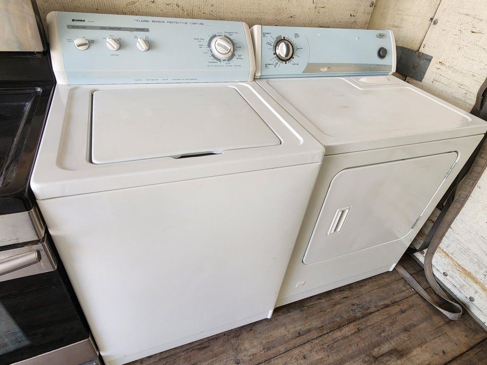 Kenmore Washer And Gas Whirlpool Dryer 90-day Warranty