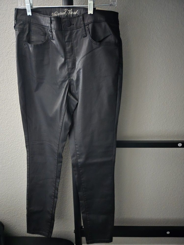 Universal Threads Womens High Rise Skinny Pleather Pants Size 8 NWT