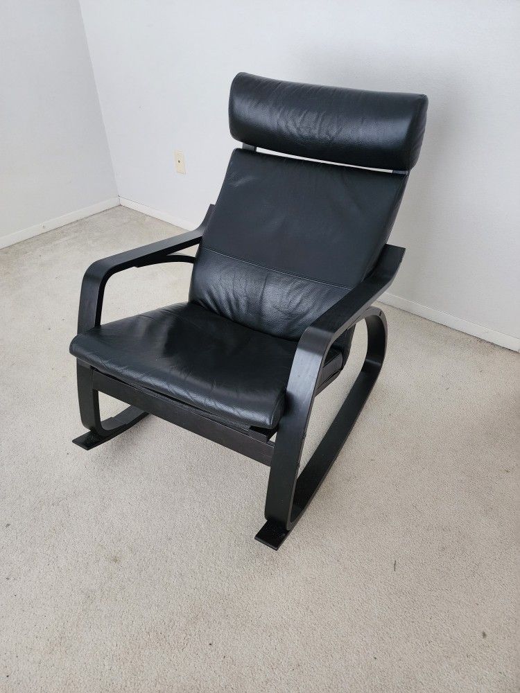 poäng armchair ikea black leather chair