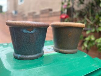 Hand thrown clay pots