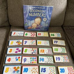 Numbers Wooden Puzzle 1-20 Numbers book included