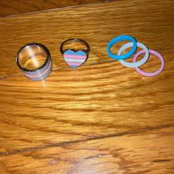 Trans Pride Ring Set