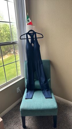 Navy Blue Racerback Jumpsuit