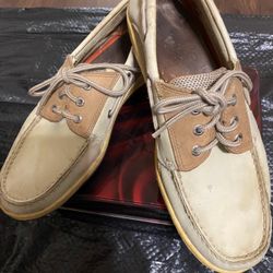 SPERRY TOP SIDER Leather Boat Shoes Size 10.5M