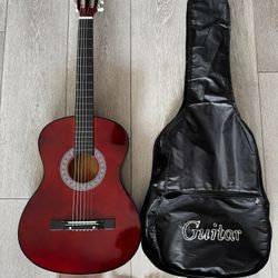 Best Choice Products 38” Beginner Acoustic Guitar Starter Kit w/ Gig Bag, Strap, Extra Strings - Mahogany
