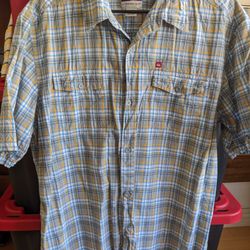 Men's Quicksilver Plaid Button Down Shirt