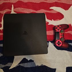 Ps4 Slim 1tb Console With All Cables, Games And Custom Controller 