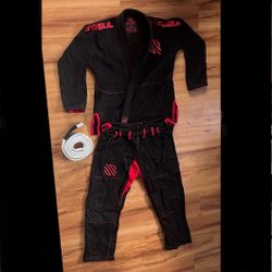 Red and Black Sanbul Jiu jitsu Gi