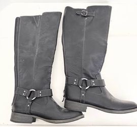 Womens Dr Scholls Black Harness Boots Size 7M