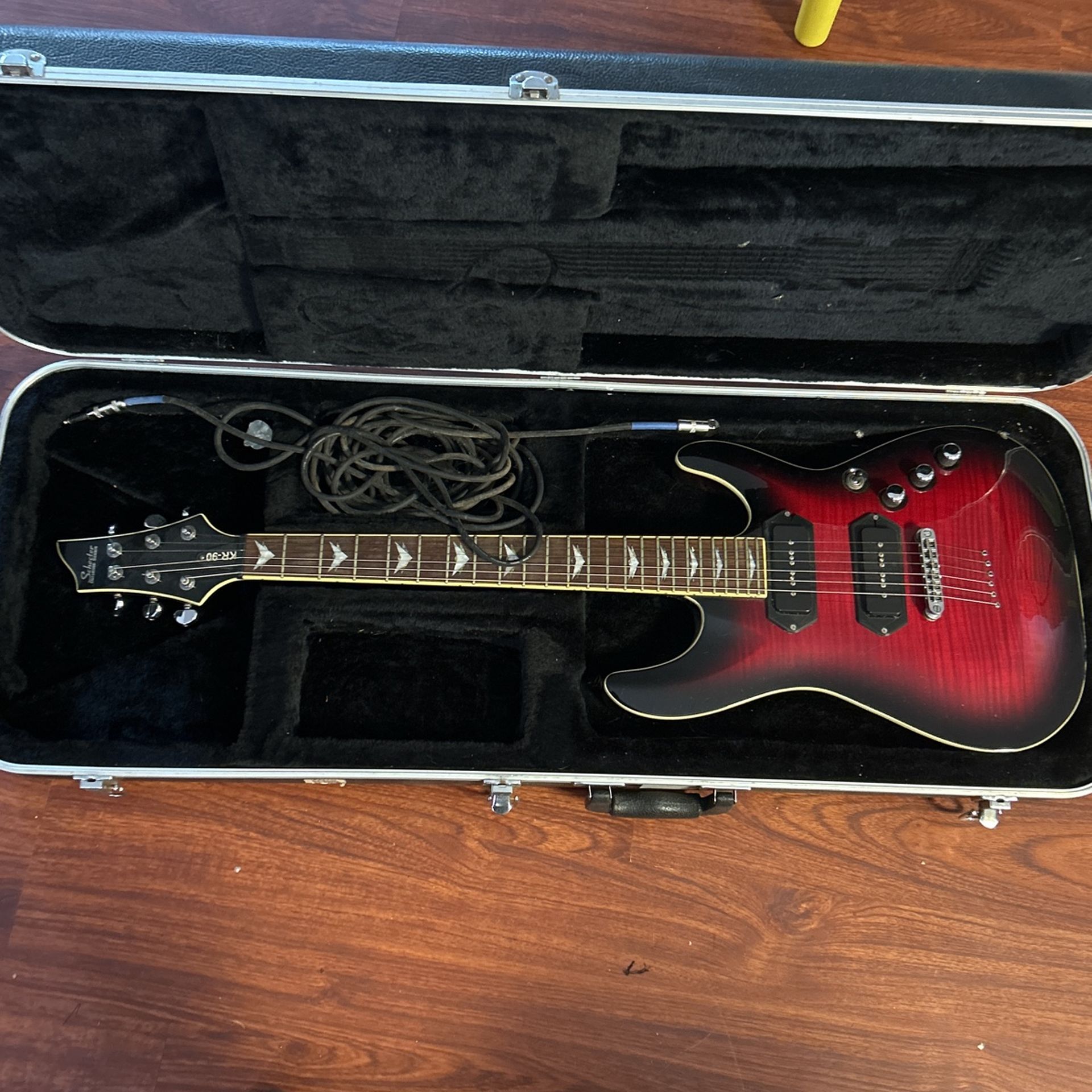 Schector Guitar And Fender Amp