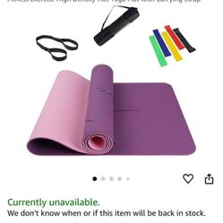 Yoga Mat & Beginner Yoga DVD  Set