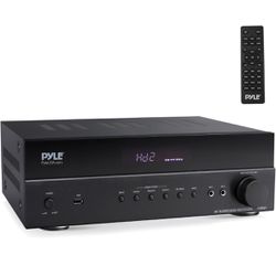Pyle 5.2 Channel Hi-Fi Home Theater Receiver - 1000W MAX Wireless BT Surround Sound Stereo Amplifier System with 4k Ultra HD Support, MP3/USB/DAC/FM R