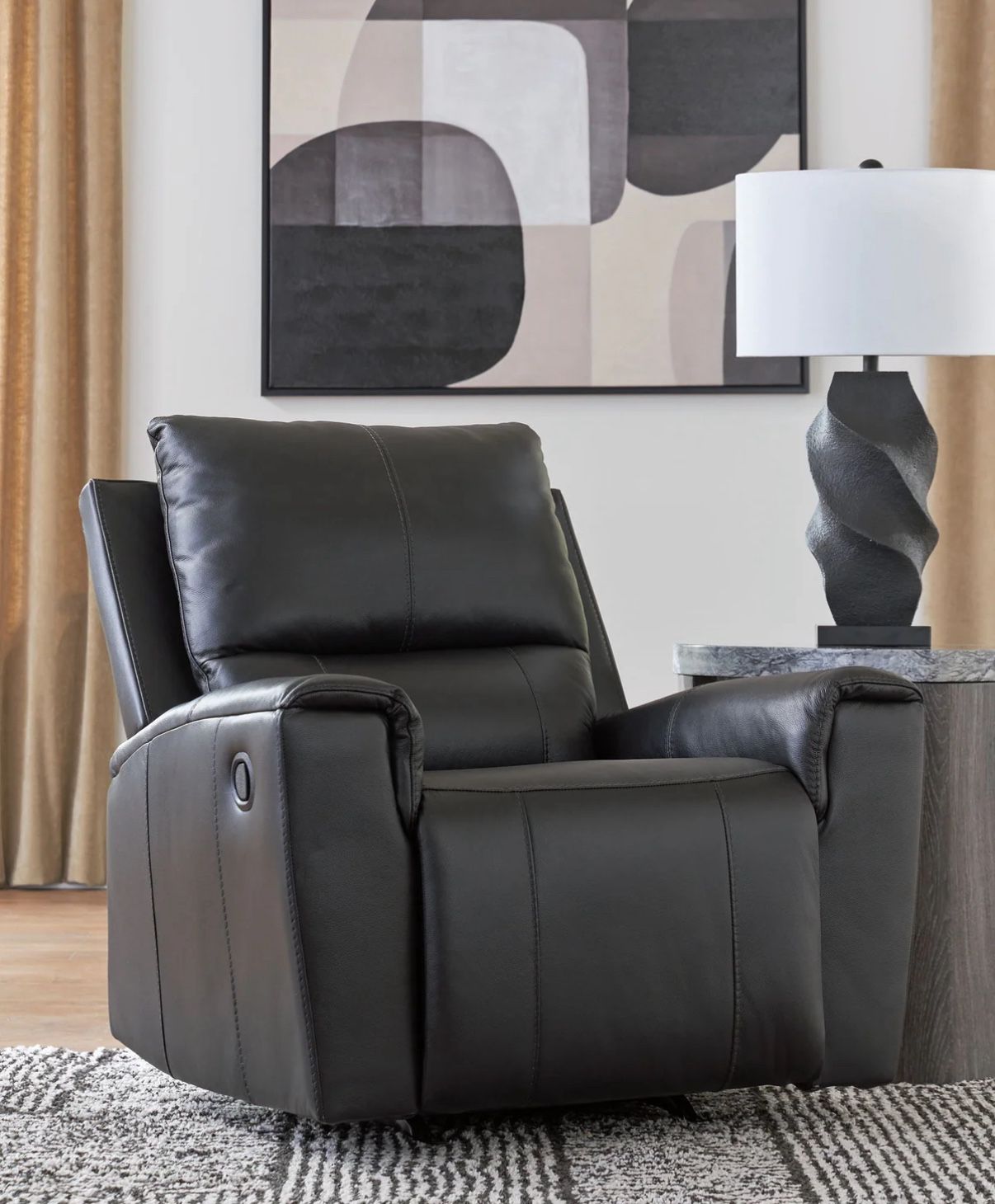 Sillón Reclinable Mecedor – Negro