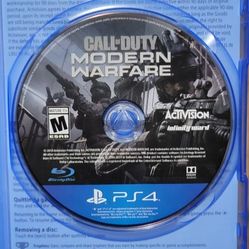Playstation 4 Ps4 Call Of Duty Modern Warfare  Game 