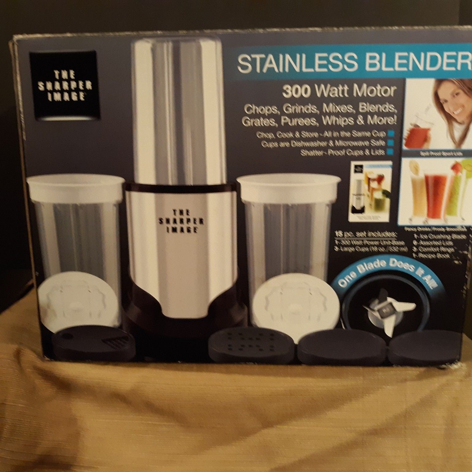 Sharper Image Stainless Steel Blender