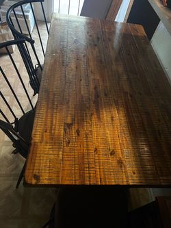 Dark oak table