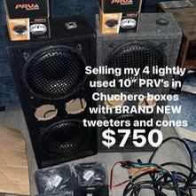 10”Prv’s chucherro Box With Brand New Compression Horns 