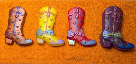 Resin Boot Refrigerator Magnets